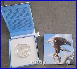 CDN Silver $100 Bald Eagle coin with presentation box OGP and COA