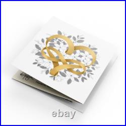 CELEBRATE LOVE 2024 CANADA 1oz. 9999 Pure Silver $20 Coin w Yellow Gold Plating
