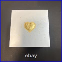 CELEBRATE LOVE 2025 CANADA 1oz. 9999 Pure Silver $20 Coin w Yellow Gold Plating