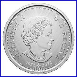 COAT OF ARMS 2024 CANADA W Winnipeg Mint Mark#3 1oz. 9999 Pure Silver 50c Coin