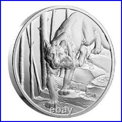 COUGAR GREAT HUNTERS 2024 CANADA UHR 1oz. 9999 Pure Silver $20 Proof Coin