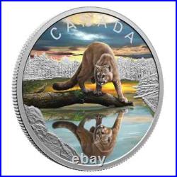 COUGAR Wildlife Reflections 2024 CANADA 1oz. 9999 Pure Silver $20 Coin