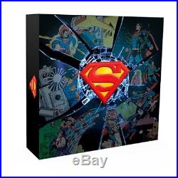 Canada 100 dollars 2017 DC Comics Superman's Shield 10oz silver coin PROOF