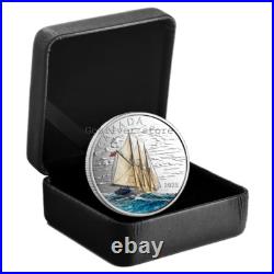 Canada $15 Dollar Silver Coin, Tall Ships 3 Masted Bluenose Schooner 2025