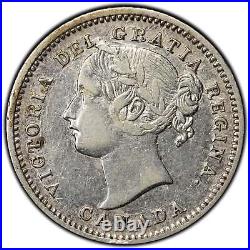 Canada 1858 10 Cents Dime Silver Coin First Year of Issue