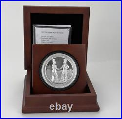 Canada 1876 Indian Treaty Medal Restrike, 10 Ounces Brilliant. 9999 Fine Silver