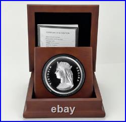 Canada 1876 Indian Treaty Medal Restrike, 10 Ounces Brilliant. 9999 Fine Silver