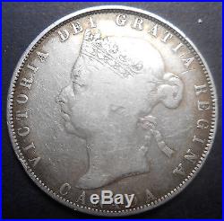 Canada 1890 H 50 Cent silver Coin Scarce