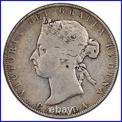 Canada 1900 50 Cents Half Dollar Silver Coin