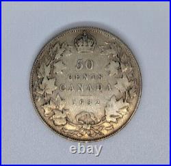 Canada 1932 Silver 50 Cents Half Dollar Coin
