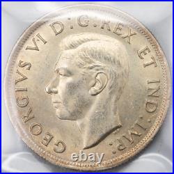 Canada 1937 $1 Silver Dollar Coin ICCS MS-64 Canada 1937 $1 Silver Dollar Coin ICCS MS-64