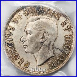 Canada 1937 $1 Silver Dollar Coin ICCS MS-64