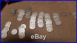 Canada 1940s n early 50s Silver 50 Cents George V. LOT of 52 coins NO RESERVE