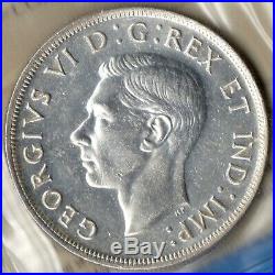 Canada 1945 $1 One Dollar Silver Coin Key Date Trend $600 ICCS MS-62