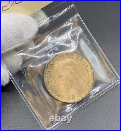 Canada 1945 Silver Dollar Graded ICCS AU-55, Solid Grade Semi Key Date Coin