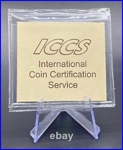 Canada 1945 Silver Dollar Graded ICCS MS-60, Nice Grade Semi Key Date Coin