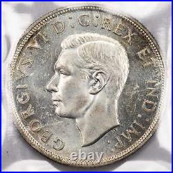 Canada 1946 $1 Silver Dollar Coin ICCS MS-62