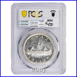Canada 1946 $1 Silver Dollar Coin PCGS MS-63
