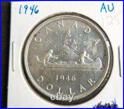 Canada 1946 Canadian One Dollar Voyageur $1 Coin Free Shipping