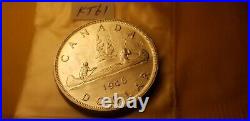 Canada 1946 Silver Dollar Rare Keydate Coin IDt131