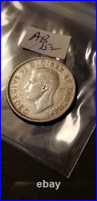 Canada 1947 Dot Extremely Rare Variety 25 Cent Silver High Grade Coin Idss34