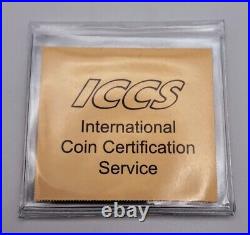Canada 1947 Pointed 7 Dot Silver $1.00 Dollar Coin ICCS EF40