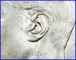 Canada 1948 Silver 50 Cents Partial Plugged 4 Hearing Aid Variety Coin