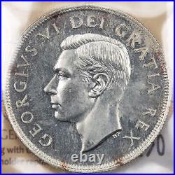 Canada 1949 $1 Silver Dollar Coin ICCS MS-66