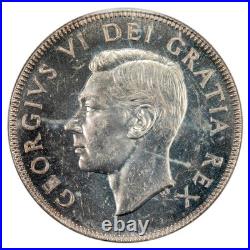 Canada 1949 50 Cents Half Dollar Silver Coin ICCS MS-63