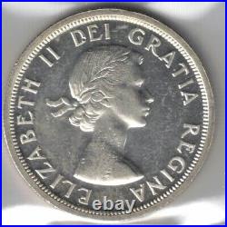 Canada 1954 Voyageur Silver Dollar Elizabeth II Silver Coin Graded Iccs Pl64