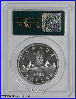 Canada 1956 $1 One Dollar Silver Coin PCGS PL-66