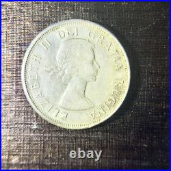 Canada 1962 50 Cents Silver Coin Half Dollar