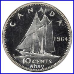 Canada 1964 10 Cents Dime Silver Proof / Specimen Coin PCGS PR-67 DCAM Canada 1964 10 Cents Dime Silver Proof / Specimen Coin PCGS PR-67 DCAM