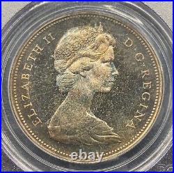 Canada 1965 $1 Dollar Silver Coin Type 3 KM #64.1 PCGS PL 66
