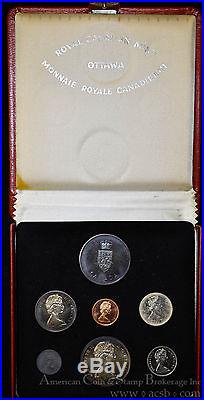 Canada 1967 PL Set KM#PL18a 6 Coin Prooflike Silver 4 & Medal Official Case COA