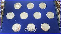 Canada 1971-1980 Silver & Nickel 20 Coin Set Rare set from RCM withBox