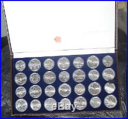 Canada 1976 Montréal Olympic Summer Games $5 & $10 Silver Dollars 28 Proof Coins