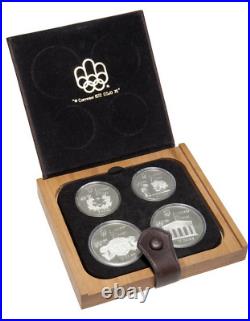 Canada 1976 Montreal Olympics Sterling Silver Proof Four-Coin Set Series II