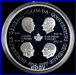 Canada 1977 First 4 Governors General Medallion. 925% Silver 1.44 Oz Coin MINT