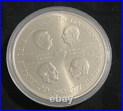 Canada 1977 First 4 Governors General Medallion. 925% Silver 1.44 Oz Coin MINT