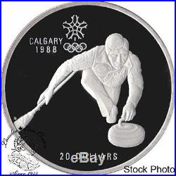 Canada 1985 1988 $20 Calgary Olympic Silver 10 Coin Set