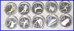 Canada 1988 Calgary Winter Games $20 Silver Dollars Olympic Proof Coin Set