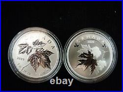 Canada 1/2 oz Silver Maple Leaf Collection 2011-2020 (10 coins) with bonus case