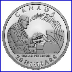 Canada 1 Oz $20 Pure Silver Coin (99.99%), Celebrating Oscar Peterson, 2022