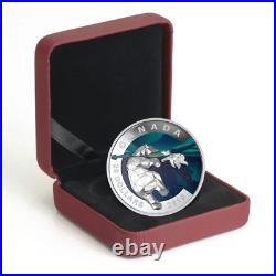 Canada 1 Oz Silver $20 Dollars Coin, GEOMETRY IN ART Bear and Cub, 2016