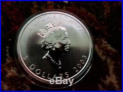 Canada 2003 1 Oz Hologram silver Rare Coin