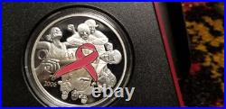 Canada 2006 Breast Cancer Awareness Pink Ribbon $5 Silver Coin