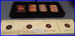 Canada 2008-2009 $15 Playing Card Silver Coin Complete Set + Collector case