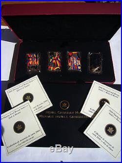 Canada 2008-2009 Playing Card Silver Coin Complete Set in Beautiful Display Box