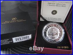 Canada 2009 $20 Silver proof Summer Moon Mask Coin